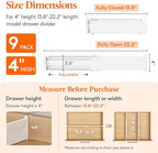 Lifewit 9 Pack 4" High Drawer Dividers, Adjustable Drawer Organizer Clothes - Image 2