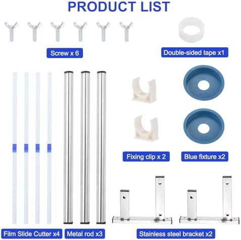 PATIKIL 15inch Stretch Wrap Dispenser, Table Stretch Film Dispenser Desktop Wrapping Packing Machine Pallet Wrapper Stainless Steel with 4pcs Film Slide Cutter for 35cm/13.8in Width Wrap - Image 6