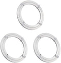 3 Pack 8 Inch Aluminium Alloy Turntables Bearing, Heavy Duty Swivel Turntable Lazy Susan for Round Dining Table, 8" Smooth Swivel Turntable for Lazy Susan Dining Table by Unknown
