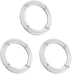 3 Pack 8 Inch Aluminium Alloy Turntables Bearing, Heavy Duty Swivel Turntable Lazy Susan for Round Dining Table, 8" Smooth Swivel Turntable for Lazy Susan Dining Table by Unknown