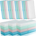Fainne 36 Pcs Plastic Pencil Cases Bulk, Pencil Box, White Pink Blue Green by Fainne