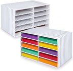 Colingmill 2 Pcs Notebook Classroom Paper Storage Organizer 19x12 Inch by Colingmill