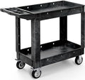 YITAHOME Black Utility Cart on Wheels, 550 lbs Capacity, 40 x 17 Inch by YITAHOME
