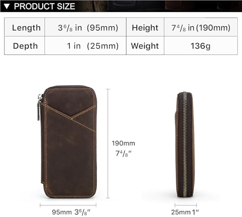 CONTACTS Personalized Pencil Case for 4 Full Grain Leather Zipper Pen Holder Custom Engraved Name Pens Pouch by Handmade - Image 6