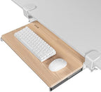 VIVO Light Wood Clamp-on 20 x 11 in Keyboard Tray, MOUNT-KB05ES-A by VIVO