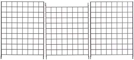 Econoco Portable Grid Panels, Wire Display, 3 Pack, Black, 2x6ft - Image 3