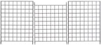 Econoco Portable Grid Panels, Wire Display, 3 Pack, Black, 2x6ft - Image 3