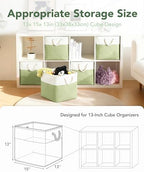13x15x13 Inch Large Storage Bins with Cotton Rope Handles 6-Pack - Image 2