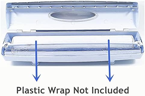 Plastic Wrap Cutter Plastic Wrap tastic Easy to Use Food Freshness Wrap Dispenser, Just Pull, Press, Cut, and Wrap Food in Parchment Paper, Aluminum Foil, Cling Wrap, Kitchen Tool Accessories - Image 2