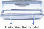 2 Packs Plastic Wrap Cutter Plastic Wrap tastic Easy to Use Food Freshness Wrap Dispenser, Just Pull, Press, Cut, and Wrap Food in Parchment Paper, Aluminum Foil, Cling Wrap, or Your Favorite Material - Image 2