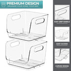 Sorbus Clear Pantry Organizer with Stackable Storage Bins, Open Front - Image 6