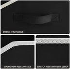 Homsorout Closet Baskets for Shelves Trapezoid - Decorative Storage Baskets with Handle, Closet Bins for Organization, Shelf Storage Bins for Clothes, Books, Home, Office, 8 Pack, Black - Image 7