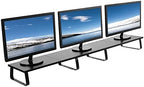 VIVO 55 inch Extra Long Monitor Stand, Wood & Steel Desktop Riser, Multi Screen, TV, Keyboard, Laptop, Ergonomic Desk and Tabletop Organizer, Black, STAND-V000D5 by VIVO
