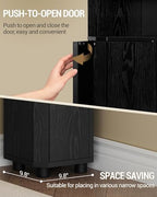 Hzuaneri Corner Cabinet, Small Bathroom Corner Cabinet with Doors - Image 7