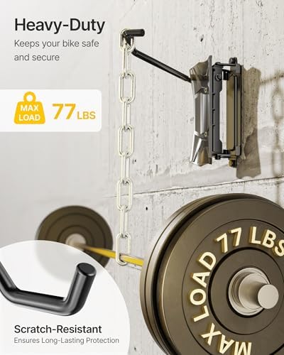 monTEK Swivel Bike Wall Mount for Fat Tire, Up to 4.5" Tire Width, 2 Pack - Image 5