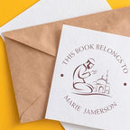Custom Made Library Stamp - PSI Pre-Inked Praying Man Design for Islamic Cultural Center Members - Book Stamp for Libraries, Schools, and Personal Collections - Custom Library Stamp for Books - Image 6