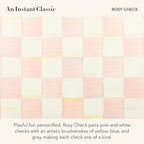 MACKENZIE-CHILDS Enamel Canister, Large, Pink-and-White Rosy Check - Image 3