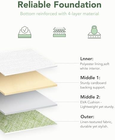 13x15x13 Inch Large Storage Bins with Cotton Rope Handles 6-Pack - Image 4