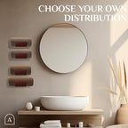 Bamboo Towel Rack by Aura Nest Set of 4 Wood Towel Racks Bamboo Bathroom Accessories -Wall Towel Holder for Rolled Towels Wooden Towel Racks for Bathroom Spa Bathroom - Dark Brown - Image 6