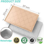 SIKADEER Waterproof Under Sink Mat 37" x 22" Silicone Mat Cabinet Protector - Image 3
