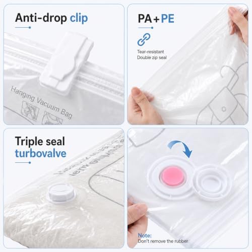 10 Pack Hanging Vacuum Sealer Storage Bags - Image 4