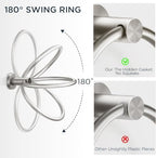 FORIOUS Bathroom Accessories, 4-Piece Bathroom Hardware Set - 30" Towel Bar - Image 6