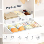 DIMJ Drawer Organizer Clothes, 28 Pack Dresser Organizer, Foldable Closet Organizers and Storage, Fabric Dresser Bins, Drawer Dividers for Nursery, Baby Clothes, Underwears - Image 2