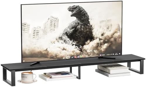 aboxoo 59" Large TV Riser Stand for 32-75 Inch TV, TV Shelf with Steel Legs by aboxoo