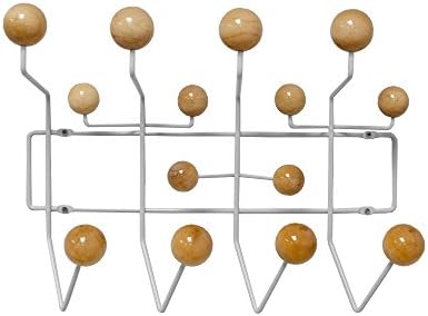 Mod Made Mid Century Modern Bubble Wall Mounted Coat Rack, Natural by Mod+Made