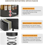 Rotating Spice Rack with Paper Towel Holder, Black - Image 6