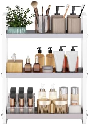 HNRLOY Bathroom Counter Organizer, Bathroom Counter Shelf, Makeup Organizer by HNRLOY