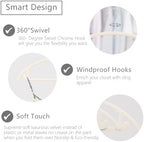 MIZGI Velvet Hangers 60 Pack, Patented Rounded Shoulder Sweater Hangers - Image 3