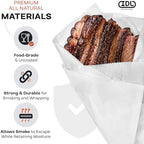 White Butcher Paper 24" x 12000" (1000 feet) with Dispenser - USA-Made Natural Butcher Paper Roll for Meat and Fish - Uncoated, Unwaxed & Food-Grade Material for Smoking, Barbecue by IDL Packaging - Image 3
