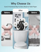 Squirrel Toilet Paper Holder Stand, Decorative Toilet Paper Storage - Image 4