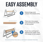 Bryco Goods 24 Inch Butcher & Kraft Paper Roll Dispenser and Cutter - Image 6