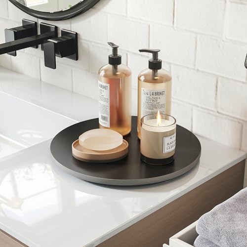 11.8" Lazy Susan Turntable – 360° Sinteredstone Silent Anti-Slip Turntable, Table Top Centerpiece for Kitchen, Pantry, Spice Rack, Refrigerator & Dining Table, Black - Image 7