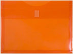 JAM PAPER Plastic Expansion Envelopes with Hook & Loop Closure - Letter Booklet - 9 3/4 x 13 with 1 Inch Expansion - Assorted Colors - 12/Pack - Image 3