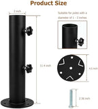 Universal Granite Umbrella Stand Tube Outdoor, Stone Umbrella Tube Base, Table Umbrella Tube Bracket, DIY Metal Tube Umbrella Mount, Marble Flag Pole Stake Holder - Image 2