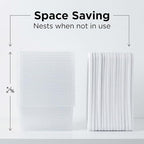 20-Pack 6 Quart Storage Boxes – Clear Plastic Storage Bin with Snap, Shoe Boxes,Stackable Bins for Closet, Kitchen Storage, Office Organization,White - Image 6
