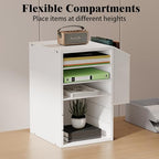 Unionly 6 Tier Adjustable Mail Sorter,Wood Paper Organizer for Class,Office - Image 4