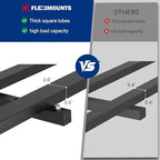 FLEXIMOUNTS 2-Pack 2x6ft Garage Wall Shelving with 8 Hooks, 1200lbs, Black - Image 6