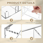 Briwooody 2 Pcs Acrylic Drawer Organizer, 12 x 8 x 1.77'', 6 Compartments - Image 3