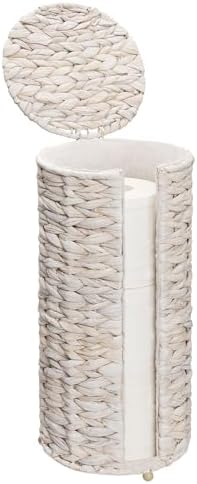 StorageWorks Toilet Paper Storage with Lid, Toilet Paper Holder Stand by StorageWorks