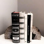 JIC Gem Black Agate Geode Bookends Rubber Bumpers Heavy Stoppers 4-6 Lbs - Image 4