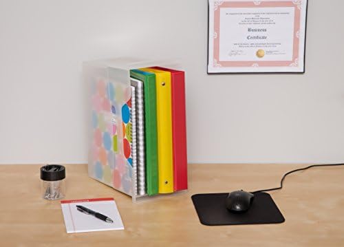IRIS USA 6-Pack Medium Desktop File Box with Open Lid, Clear - Image 5
