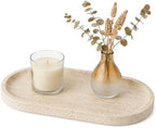THMINS Travertine Tray, Marble Decorative Perfume Tray, 12 x 6 Inch by THMINS