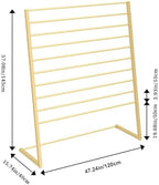 10 Tier Metal Freestanding Scarf Display rack for Commercial Clothing Store - Image 2