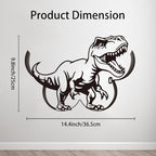 WADORN Funny Dinosaur Metal Toilet Paper Holder, Dino Decorative Metal Toilet Paper Storage for Extra 8 Rolls Funny Freestanding Safari Animal Wall Mounted Organizer for Restroom Bathroom Cabinet - Image 2
