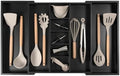 KitchenEdge Utensil & Junk Drawer Organizer, 16-28 in, Black Bamboo by KitchenEdge