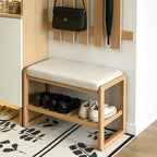 No Assembly Entryway Bench with Shoe Rack by kikiumi